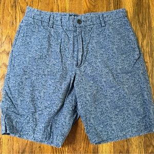 Chaps Blue Purple Floral Chino Type Shorts Size 33 Large